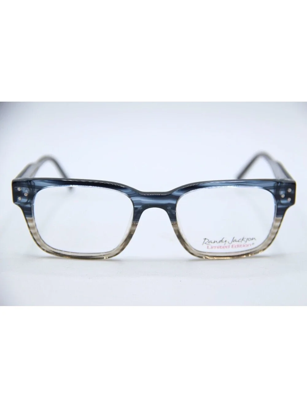 Randy Jackson X137 Zyloware 175 Blue Black Authentic Frames Eyeglasses 52-20